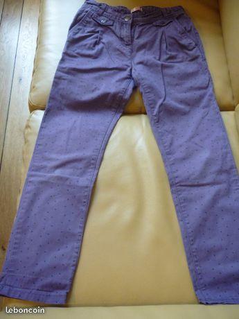 Pantalon violet DPAM - 10 ans