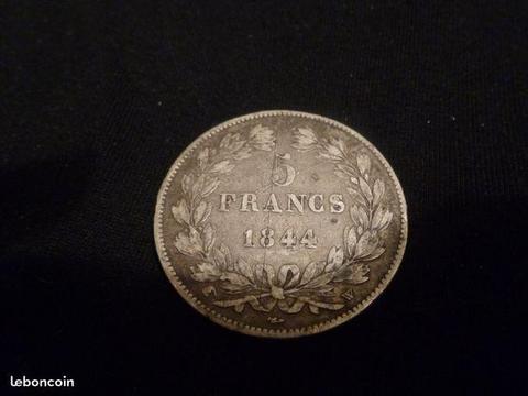 5 francs louis philippe 1844 W