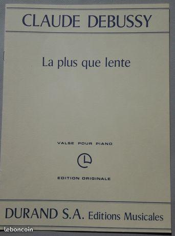 Partitions pour piano de Claude Debussy
