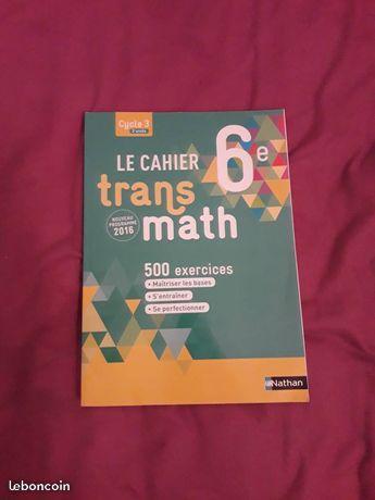 Livre TransMath 6e Programme 2016