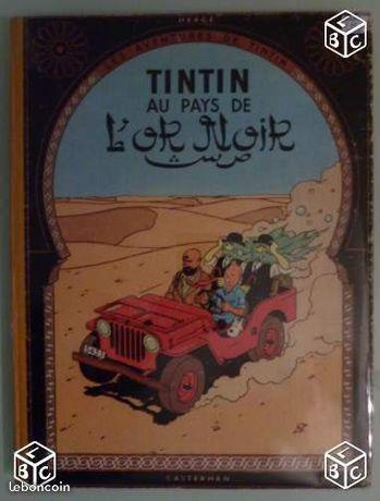 BD Tintin au pays de l'Or Noir B20 bis de 1957 TBE