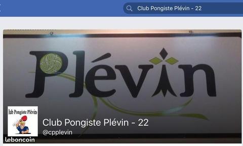 Club pongiste Plévinois cherche joueurs confirmés