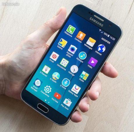 Samsung Galaxy S6 noir bleuté 4G+ débloqué