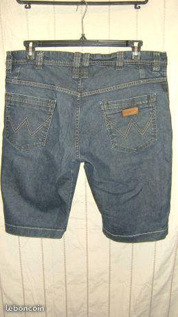 Bermuda jeans brut wrangler homme taille 38 fr