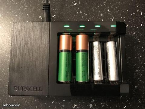 Duracell chargeur piles rechargeables ultra rapide