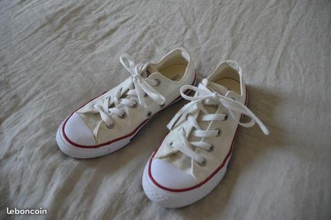 Converse basses blanches 34