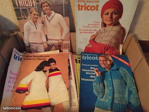 Magazines vintages tricot