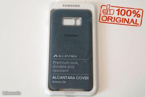 Coque Samsung Galaxy S8+ Alcantara vert menthe