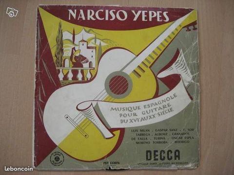 NARCISO YEPES Musique espagnole guitare 33 tours