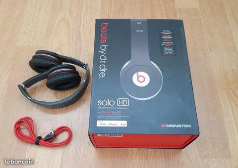 Casque audio Beats by Dre Solo Hd COMPLET FACTURE