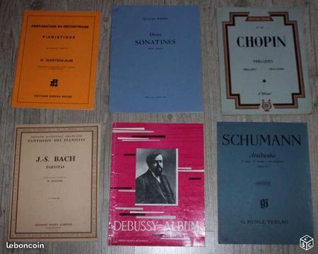 Lot de partitions opéra piano divers N°