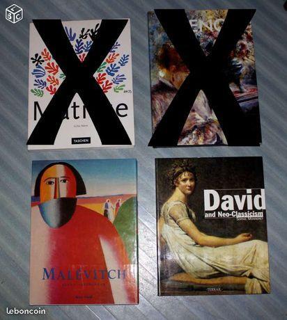 Lot de 9 livres à thèmes divers Art