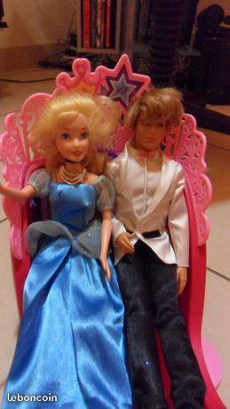 Calèche avec Ken et Barbie
