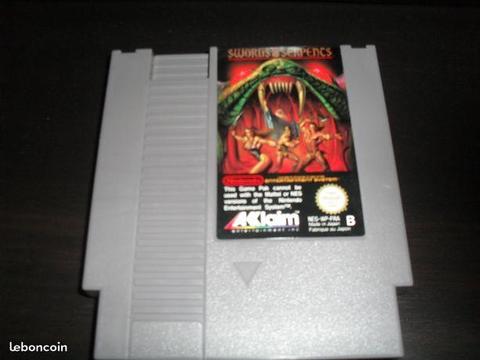 Jeux NES swords & serpents