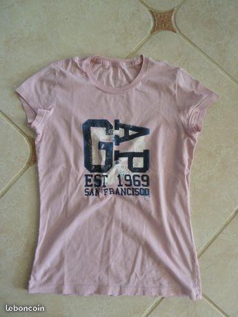 Tee shirt gap rose XS