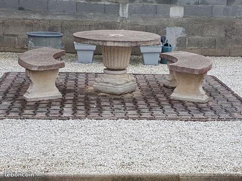 Table de Jardin en pierre