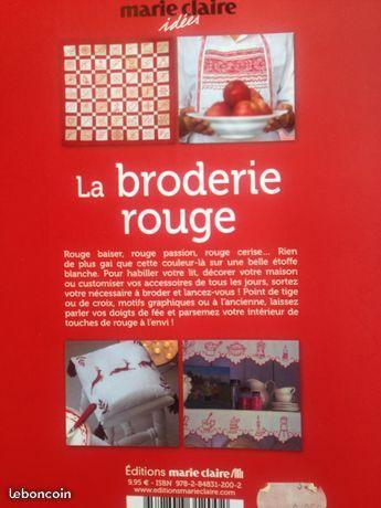 Livre neuf Broderie Rouge 30 créations