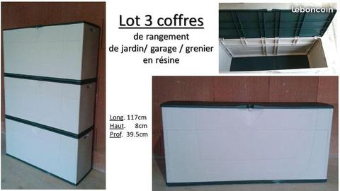 Coffres de rangement de jardin/ garage / grenier e