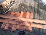 Planches de bois en IPE
