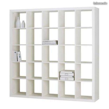 Meuble IKEA expedit blanc (25 cases)