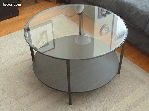Table basse verre Ikea Vittsjo Etat Impecc - 47%