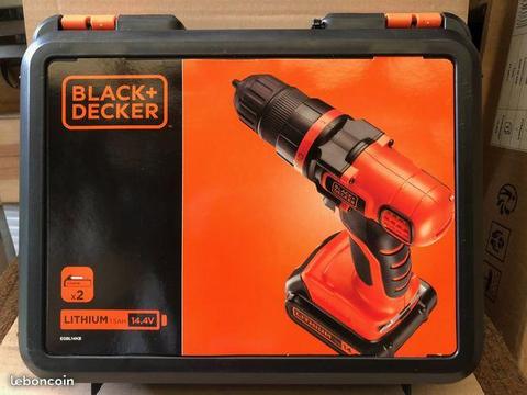 Perceuse-visseuse BLACK et DECKER14,4V-2 bat(Neuf)