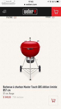 Barbecue weber master touch edition limitée