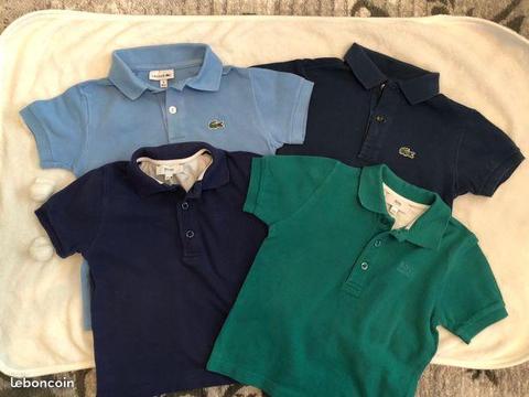 Polos Lacoste et Hugo Boss