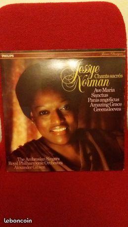 Disque vinyle 33 tours Jessye Norman Chants sacrés