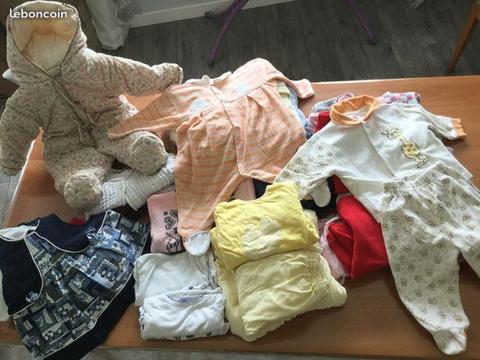 Lot 8 de 36 vêtements hiver pour fille 6 mois