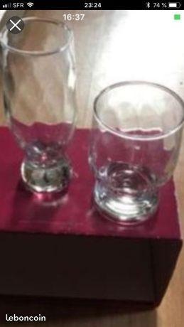 6 verre en cristal d,arques