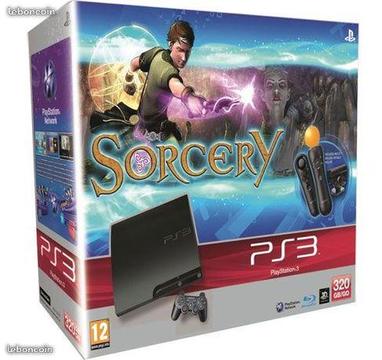 Console PS3 Slim 320 Go Sony + PS Move+Sorcery