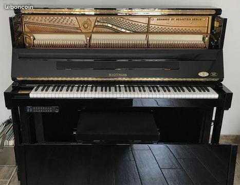 Piano droit W.HOFFMANN / Bechstein - noir brillant