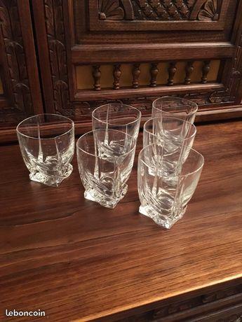 6 verres modèle Sully en cristal de Sèvres