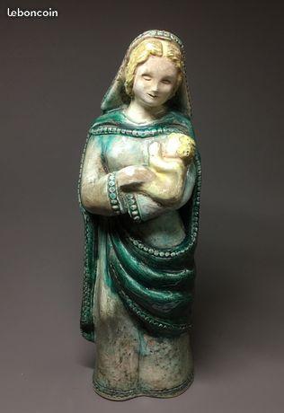 Céramique vierge à l'enfant maternité