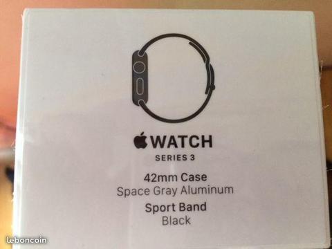 Apple WATCH serie 3 42mm Space Gray Aluminium GPS