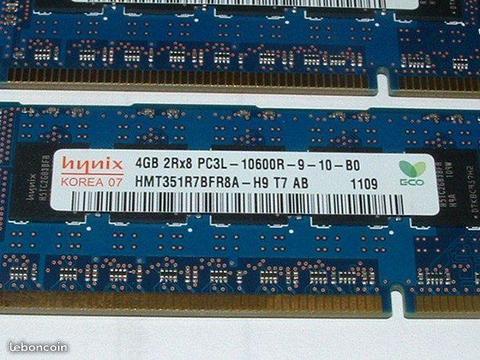 Barette mémoire Hynix 4GB PC3L