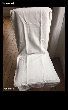 2 housses de chaise IKEA KENRIKSDAL blanc neuves