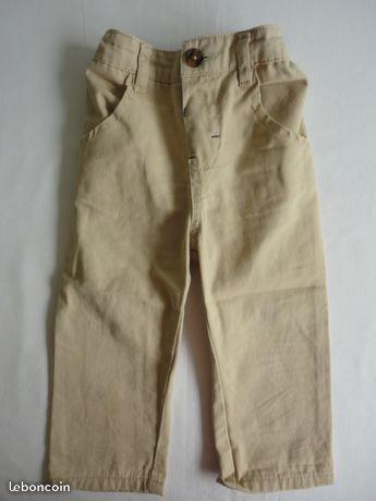 Pantalon garçon coton beige Early Days 12 mois
