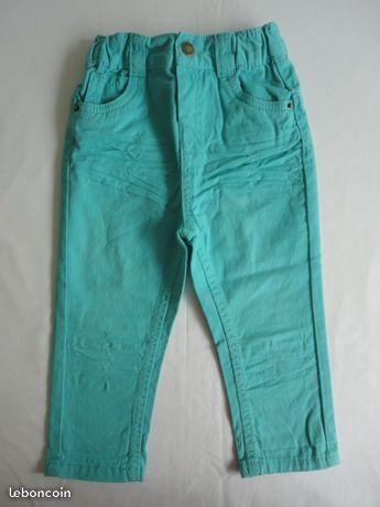 Pantalon turquoise Kimadi 23 mois