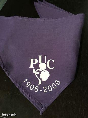 3 foulards triangulaire PUC violets