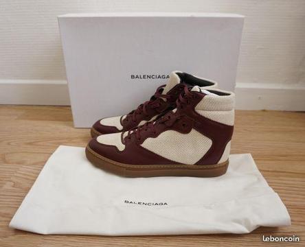 Baskets beige bordeaux Balenciaga neuve P.38