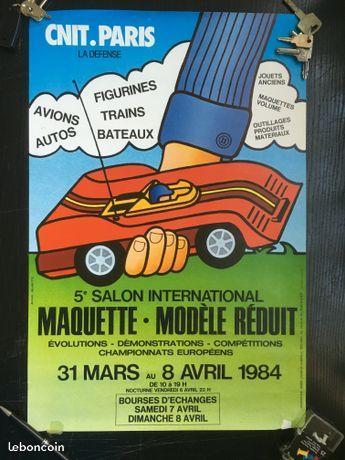 Affiche originale - Salon International Maquette