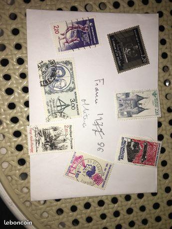 Lot de 7 timbres - France 1986