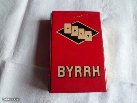 Ancienne boîte métal BYRRH pour cartes à jouer
