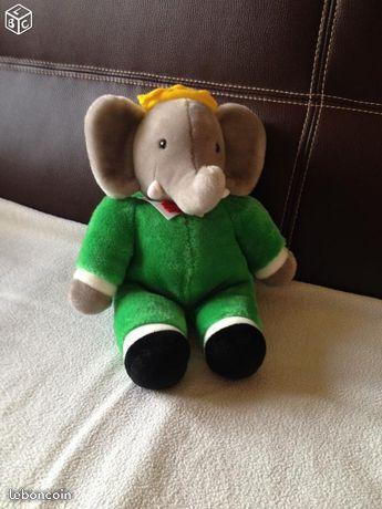 Peluche babar by mafi. annee 1988