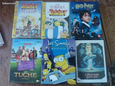 DVD : Astérix, Harry Potter, les Simpson etc