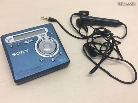 Sony mZ-r700- enregistreur portable miniDisc-Bleur