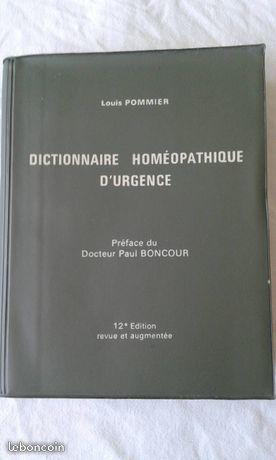 dictionnaire homéopathique d'urgence