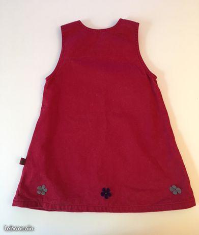 Robe rouge foncé - 2 ans ou 24 mois